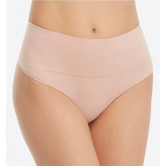 NWT Spanx Everyday Shaping Panties EcoCare Thong in Vintage Rose Size Small - Picture 4 of 8